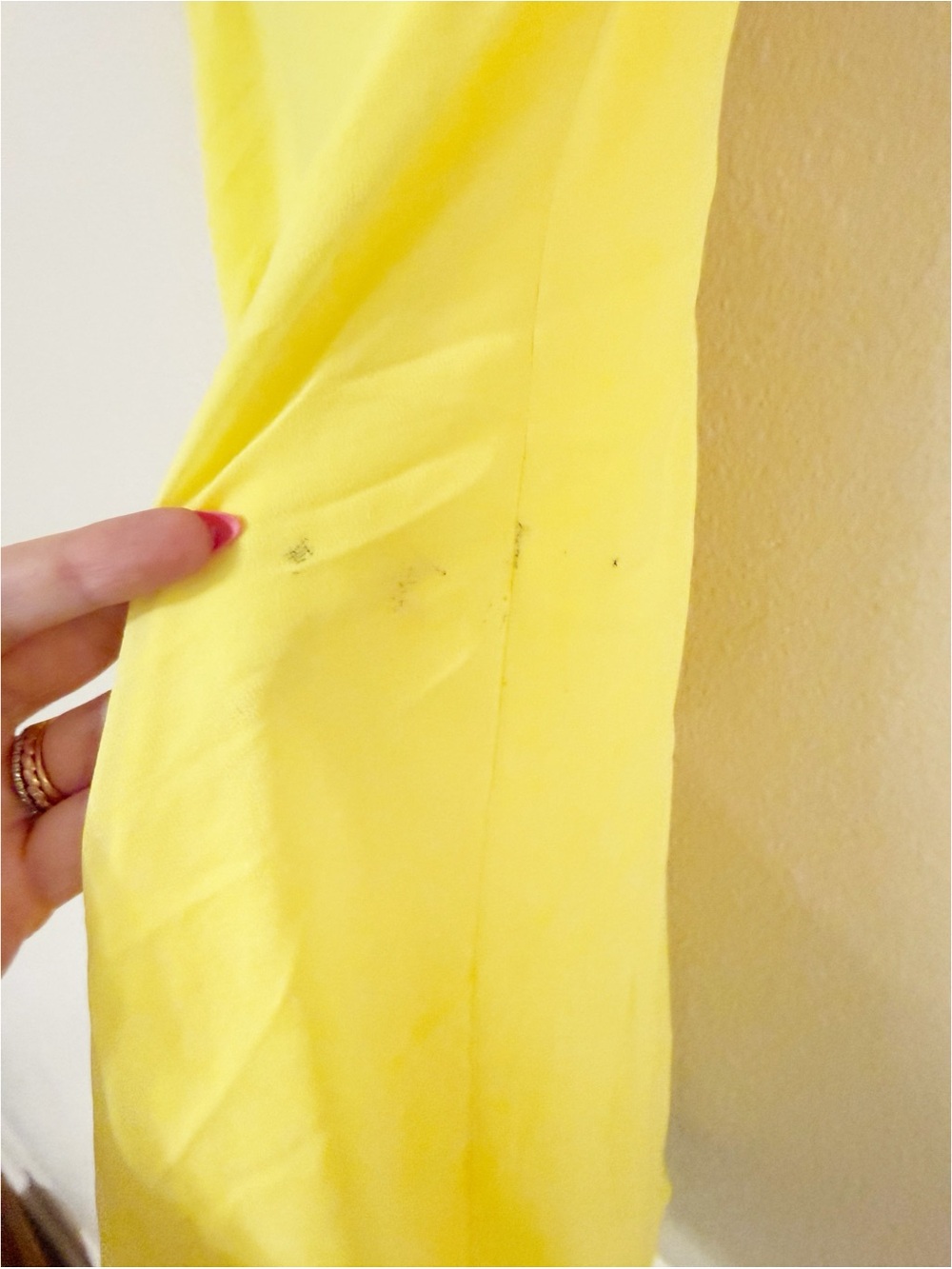 Lovers and Friends Jemma Rosette Flower Yellow Strapless Mini Dress size large - Picture 11 of 11